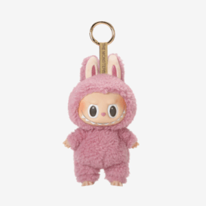 Labubu pink keychain
